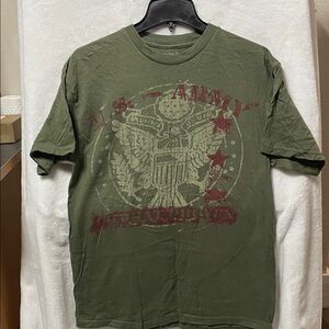 Black Ink Design Men's Green Graphic T-Shirt US Army Combat Proven Size L